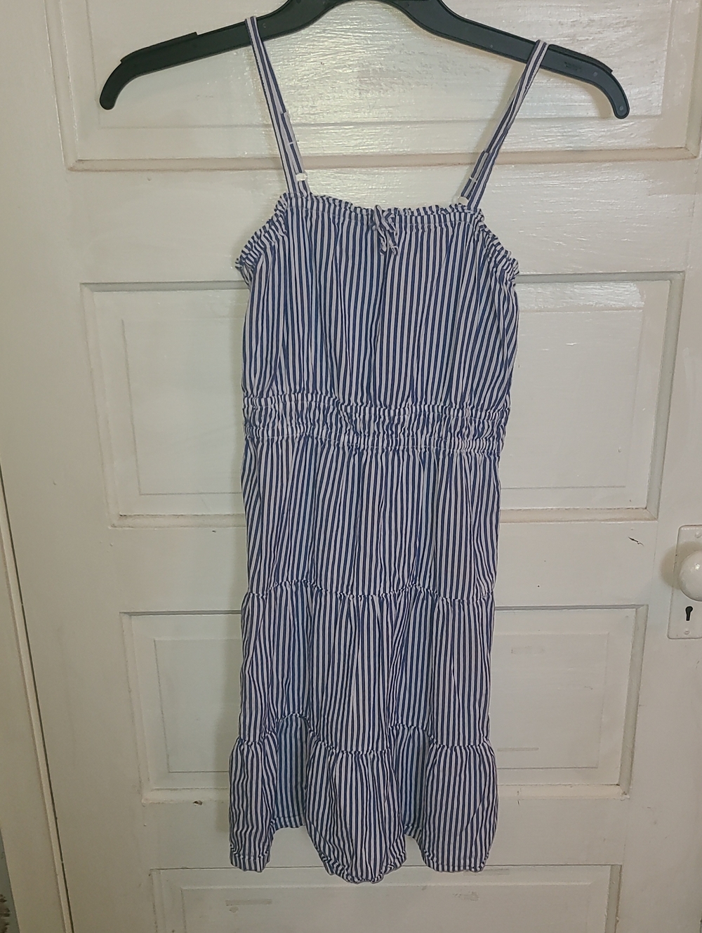 Old Navy Blue and White Striped Casual Sundress - Girls